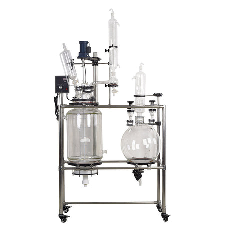 10L Vacuum Filter Jacketed Glass Vessel Stirred Crystallization Reactor