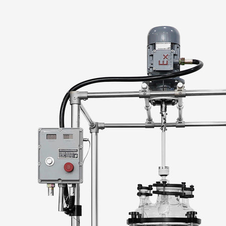 10L Chemical Lab Jacketed Glass Reactor Vessel with Digital Display for Laboratory Reaction