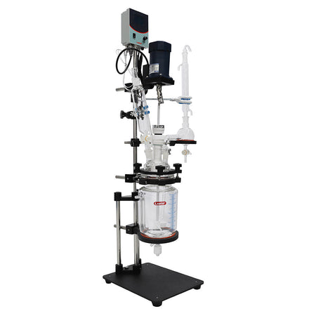 1L Chemical Lab Jacketed Glass Reactor Vessel