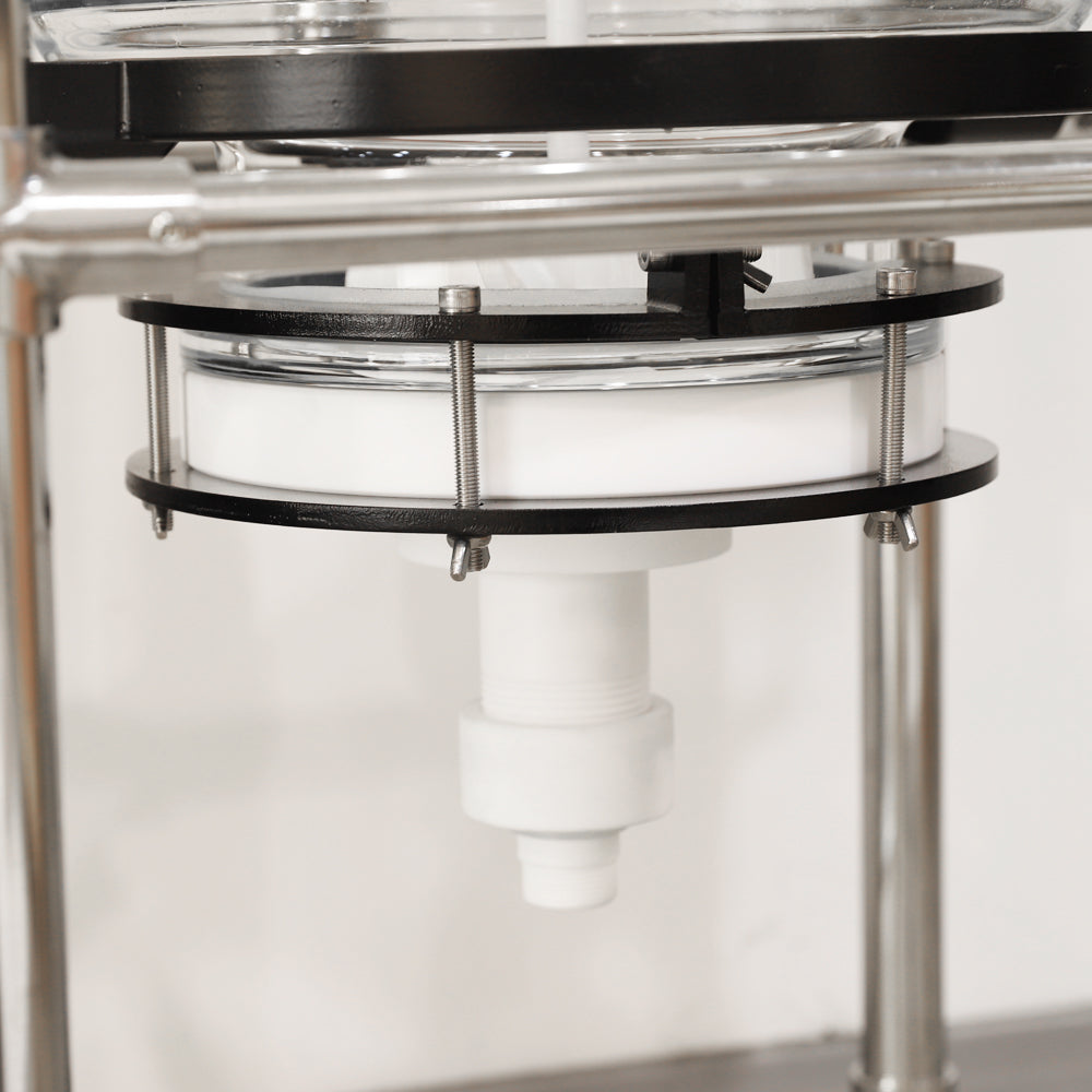 50L Vaccum Filter Jacketed Glass Vessel Stirred Reactor