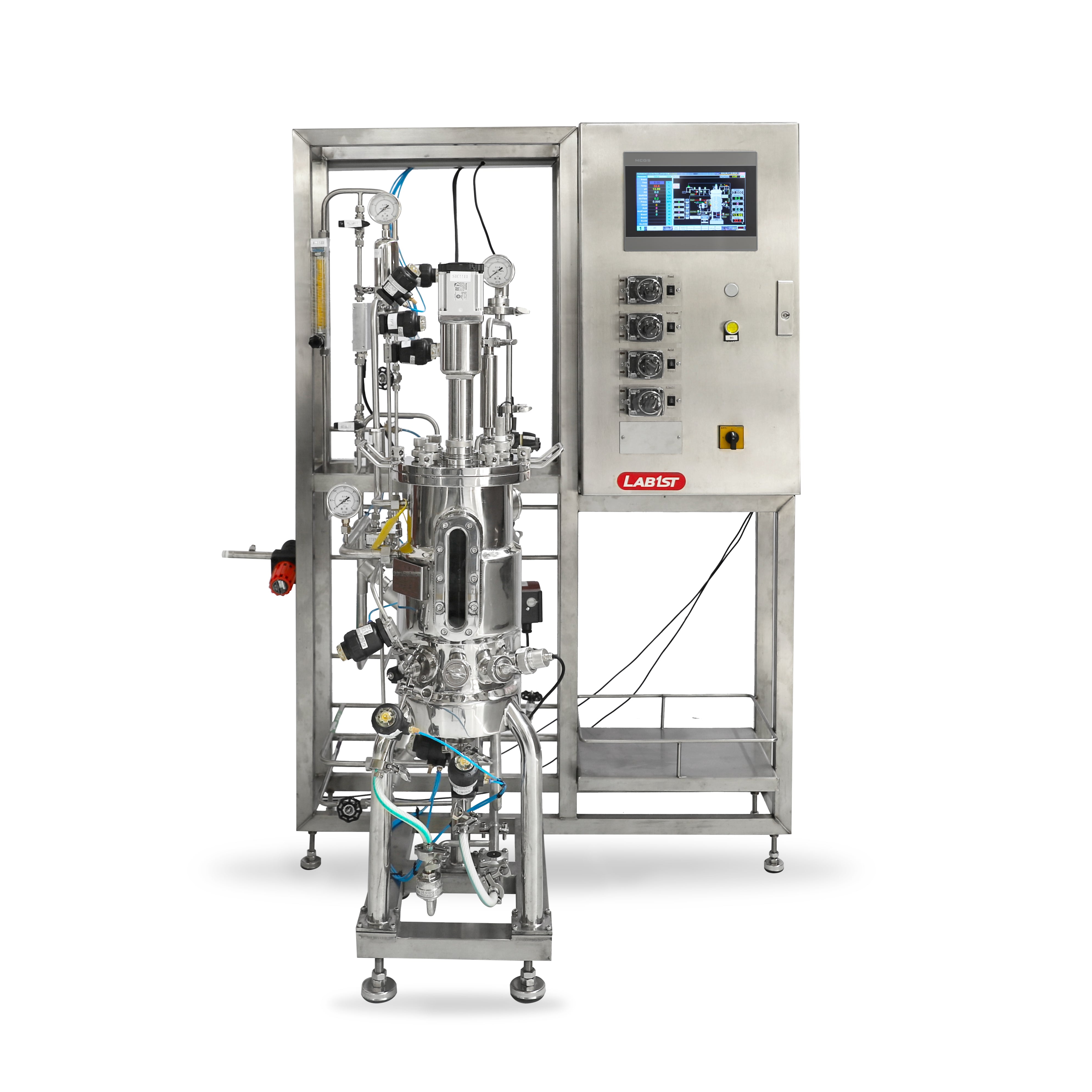 700L Stainless Steel Bioreactor for Microbial Fermentation with 2 