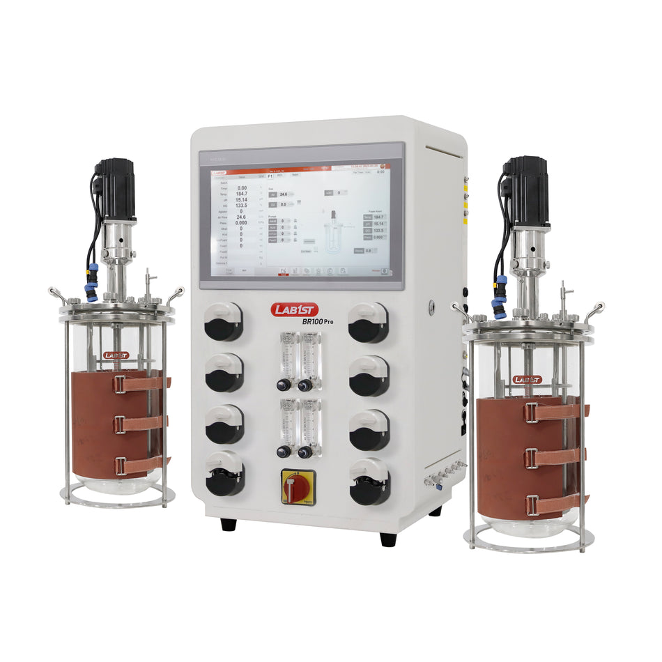 Benchtop Bioreactor Twin Control for Cell Culture Upgrated BR100Pro-C2