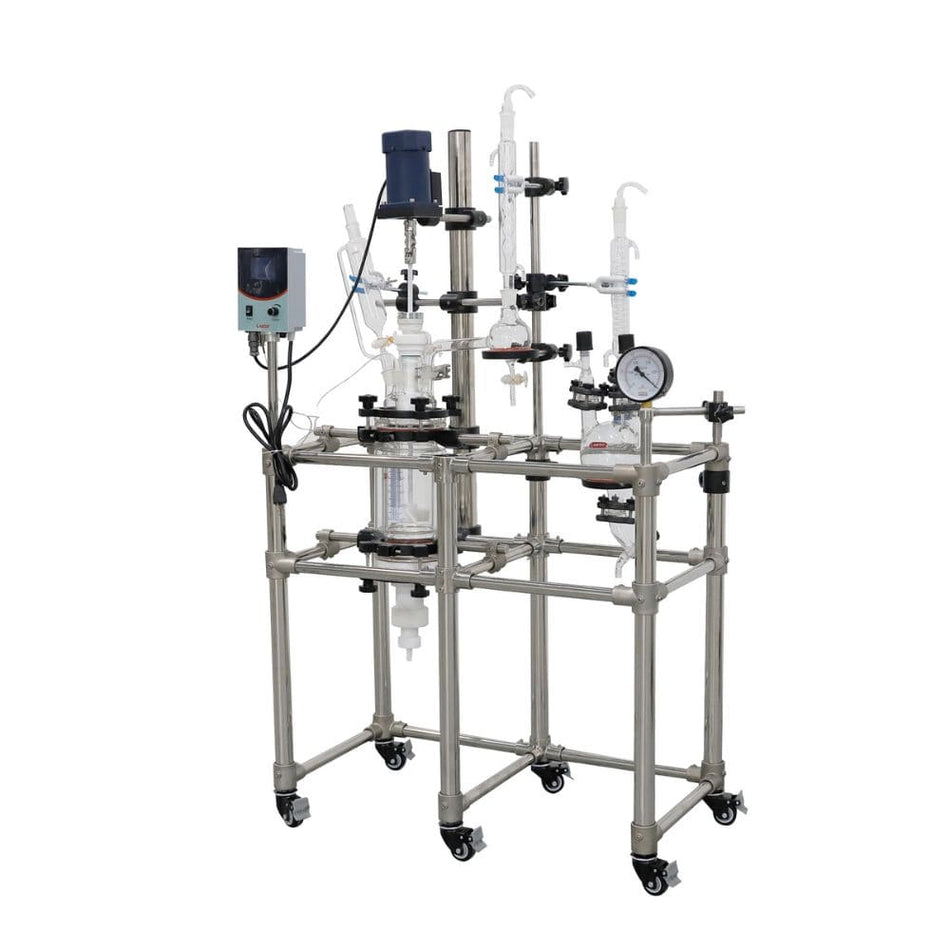 Crystallization Glass Reactor with Vacuum Filter