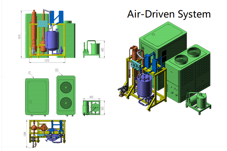 Falling Film Evaporator for Solvent Recovery 100L/h to 2500L/h
