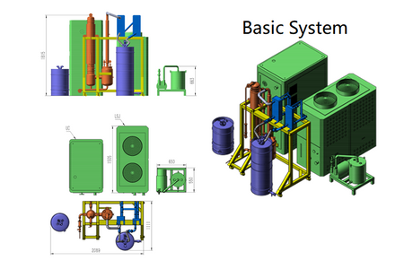 Falling Film Evaporator for Solvent Recovery 100L/h to 2500L/h
