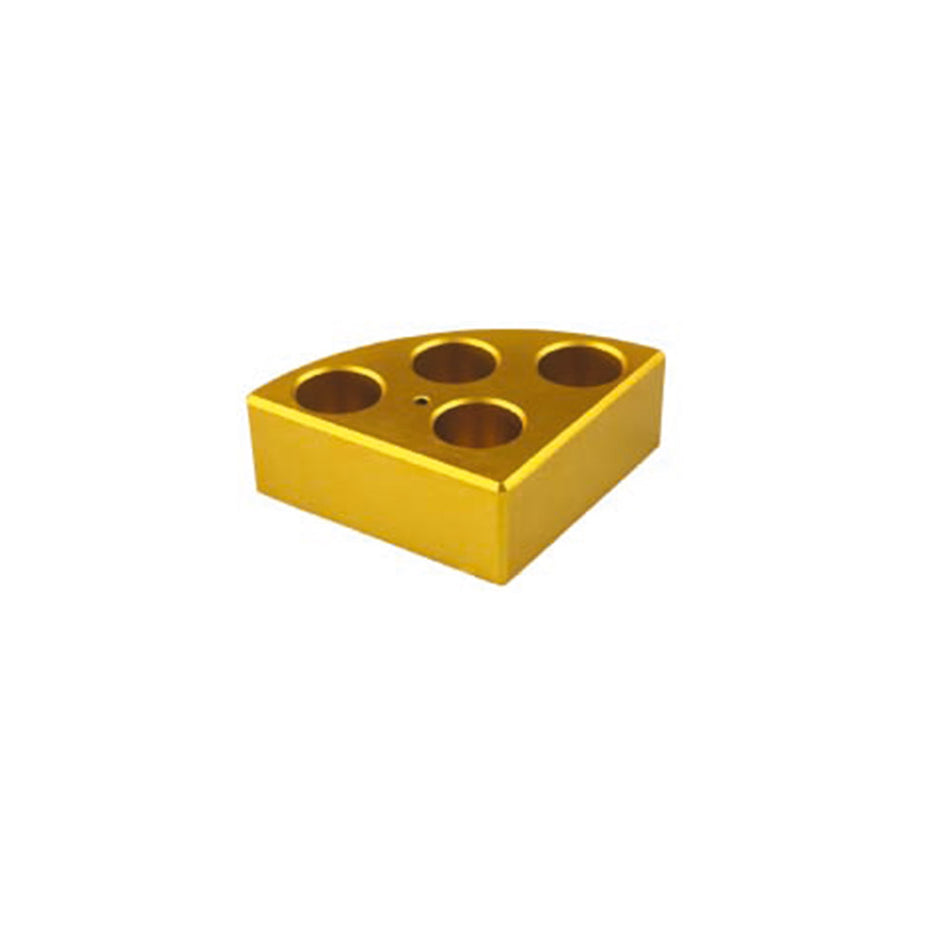 Golden Quarter Pie with 4 Holes and 16 ml Reaction Vessel