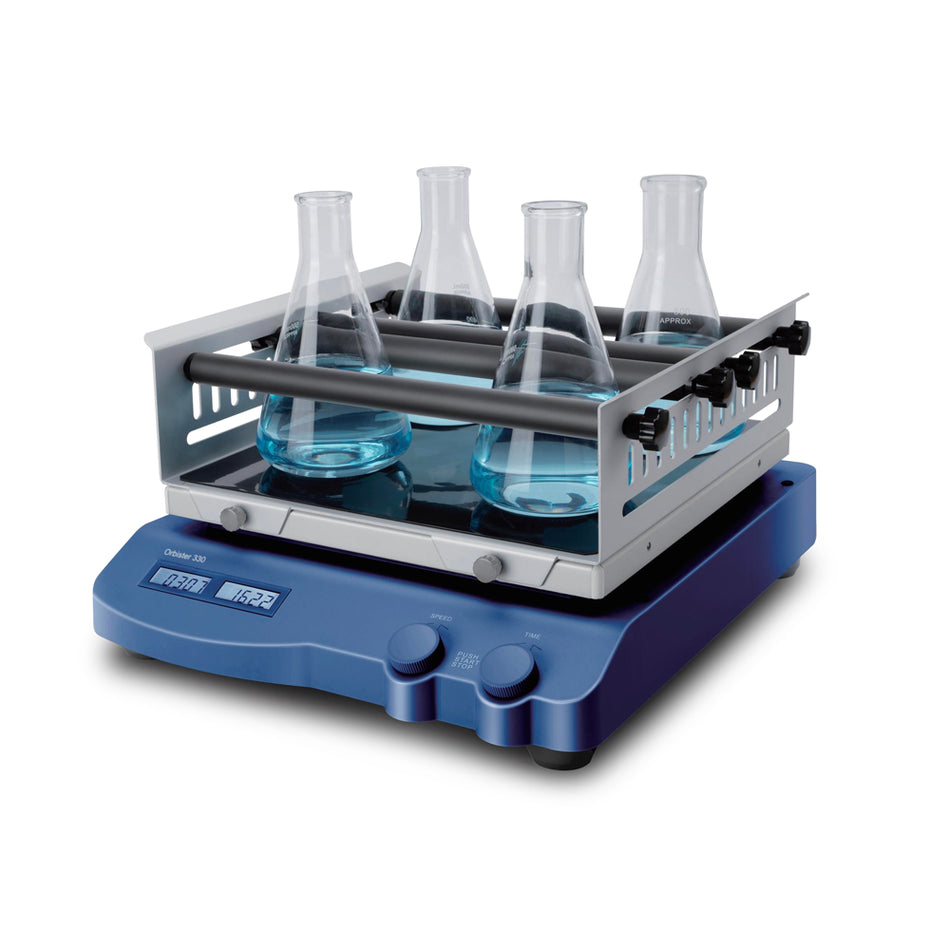 Lab1st Adjustable Speed 100-500 LCD Digital Orbital Shaker with Fixed Plate Max. Load 7.5kg