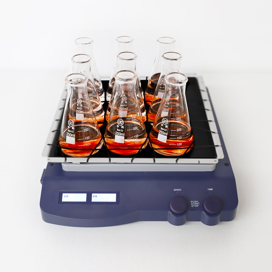 Lab1st Adjustable Speed 70-400 LCD Digital Orbital Shaker with Fixed Plate Max. Load 3kg