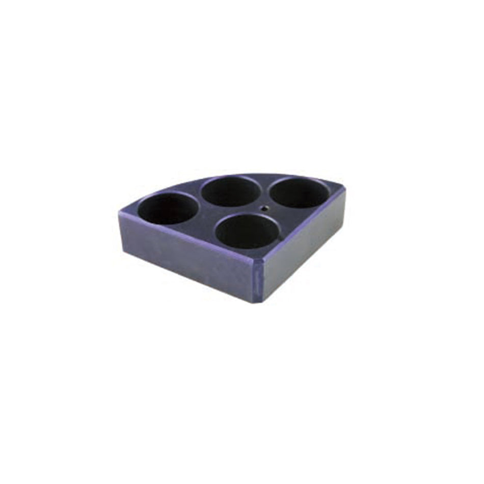 Purple Quarter Pie with 4 Holes and 20 ml Reaction Vessel