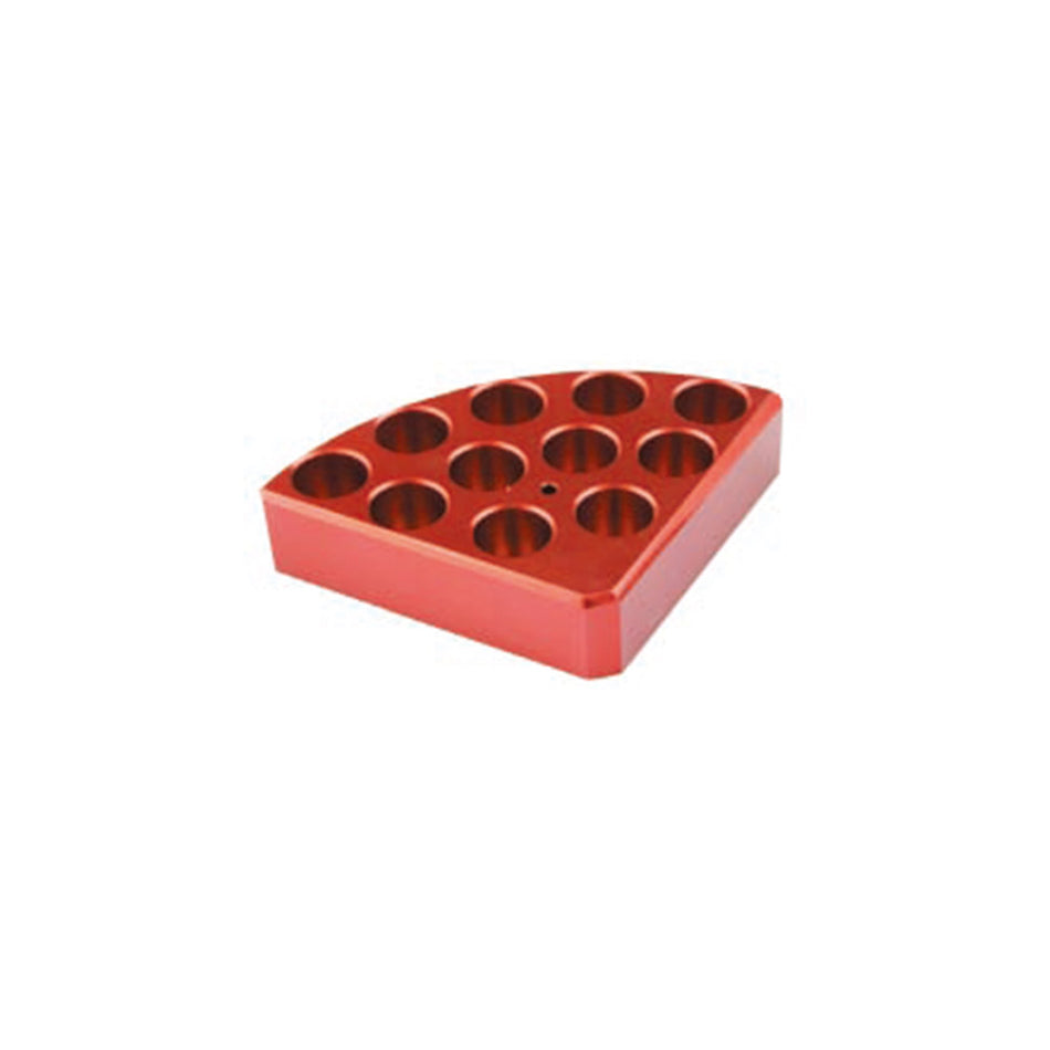 Red Quarter Pie with 11 Holes and 4 ml Reaction Vessel