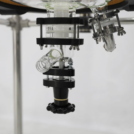 10L Chemical Lab Jacketed Glass Reactor Vessel with Digital Display for Laboratory Reaction Details