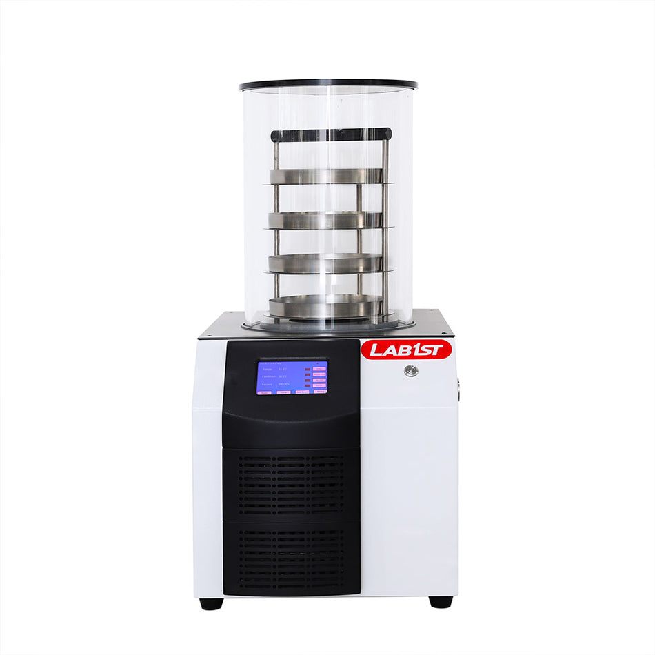 0.12㎡  Standard Chamber Freeze Dryer -50℃ Vacuum Electrical Defrost Dryer with Vacuum Pump