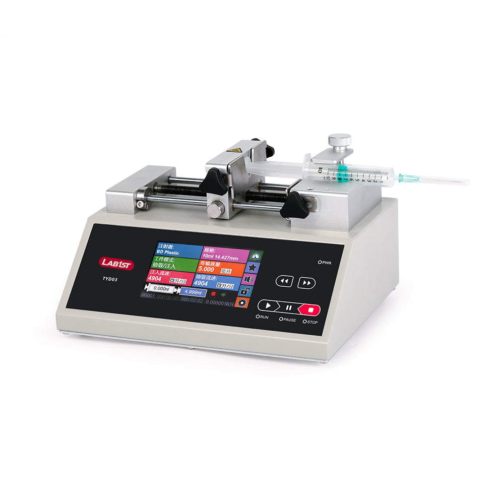 1 Channel 0.037nl/min ~ 16.663ml/min Laboratory Syringe Pump TYD