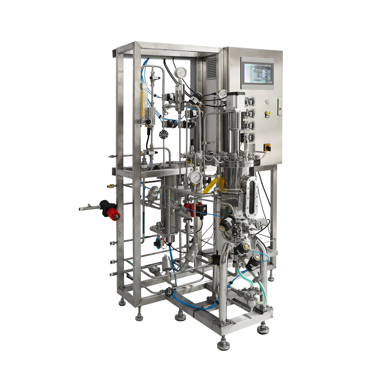 15L Stainless Steel Bioreactor for Microbial Fermentation with 2 Gas Inlets BR500-M1