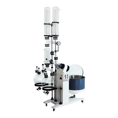 20L Rotary Evaporator with Motor Lift, Dual Condenser and Collection