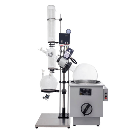 20L Explosion-proof Rotary Evaporator Lab Manual Lifting Rotavap with Digital Screen