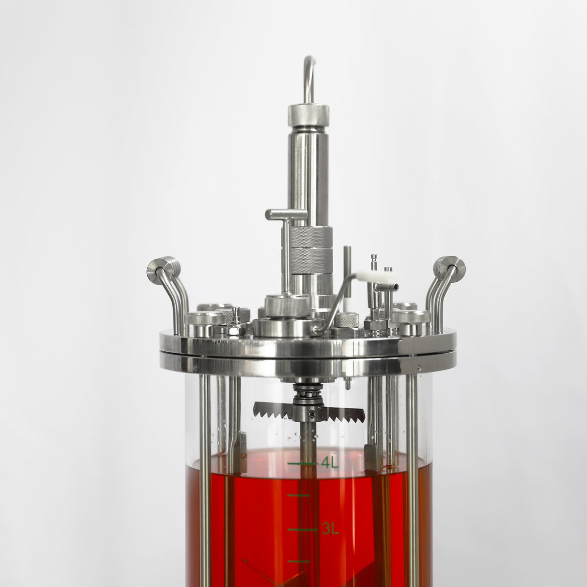 3L Benchtop Bioreactor for Microbial Fermentation with 2 Gas Inlets BR100-C1