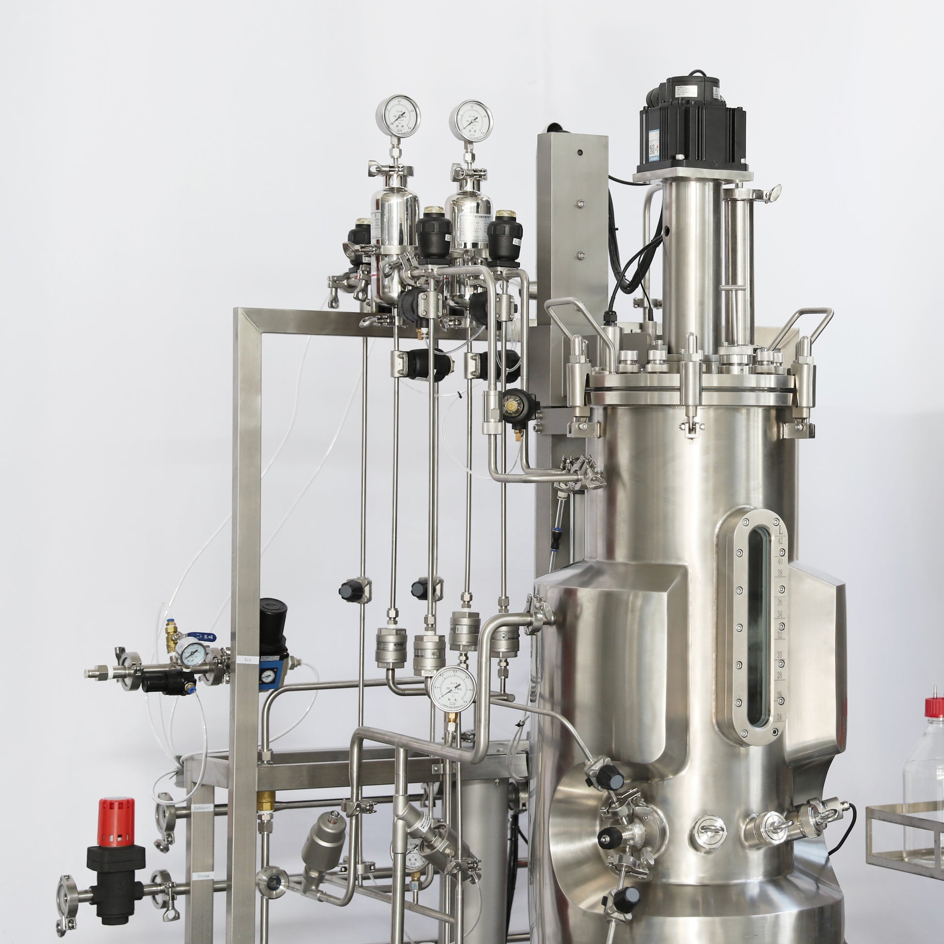 Bioreactor Ras 500L Stainless Steel Bioreactor for Cell Culture with 4 Gas Inlets BR5 ...