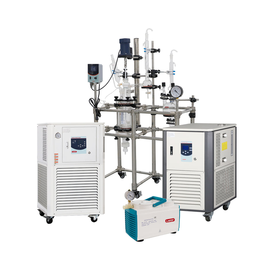 Crystallization Glass Reactor with Vacuum Filter 5L ~ 100L
