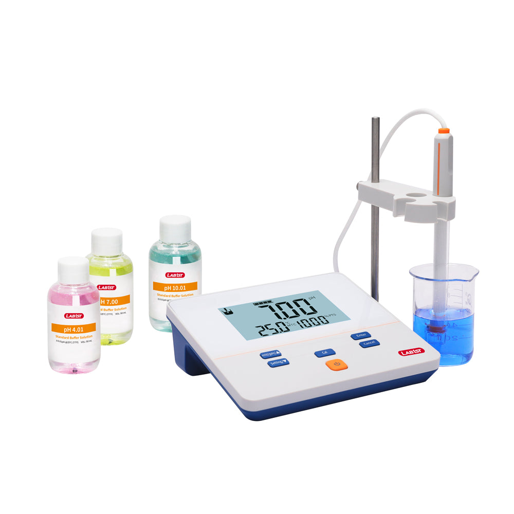 LCD Benchtop Lab pH Meter Kit with Refillable pH Electrode ME1 – lab1st ...