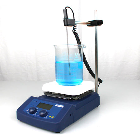 LCD Digital Hotplate Magnetic Stirrer with Ceramic Coated Plate Max Temp. 380℃