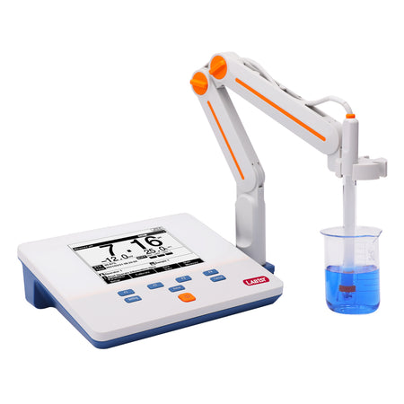 High Resolution LCD PH / ORP / Temperature Benchtop Lab pH Meter Kit with Refillable pH Electrode MG10