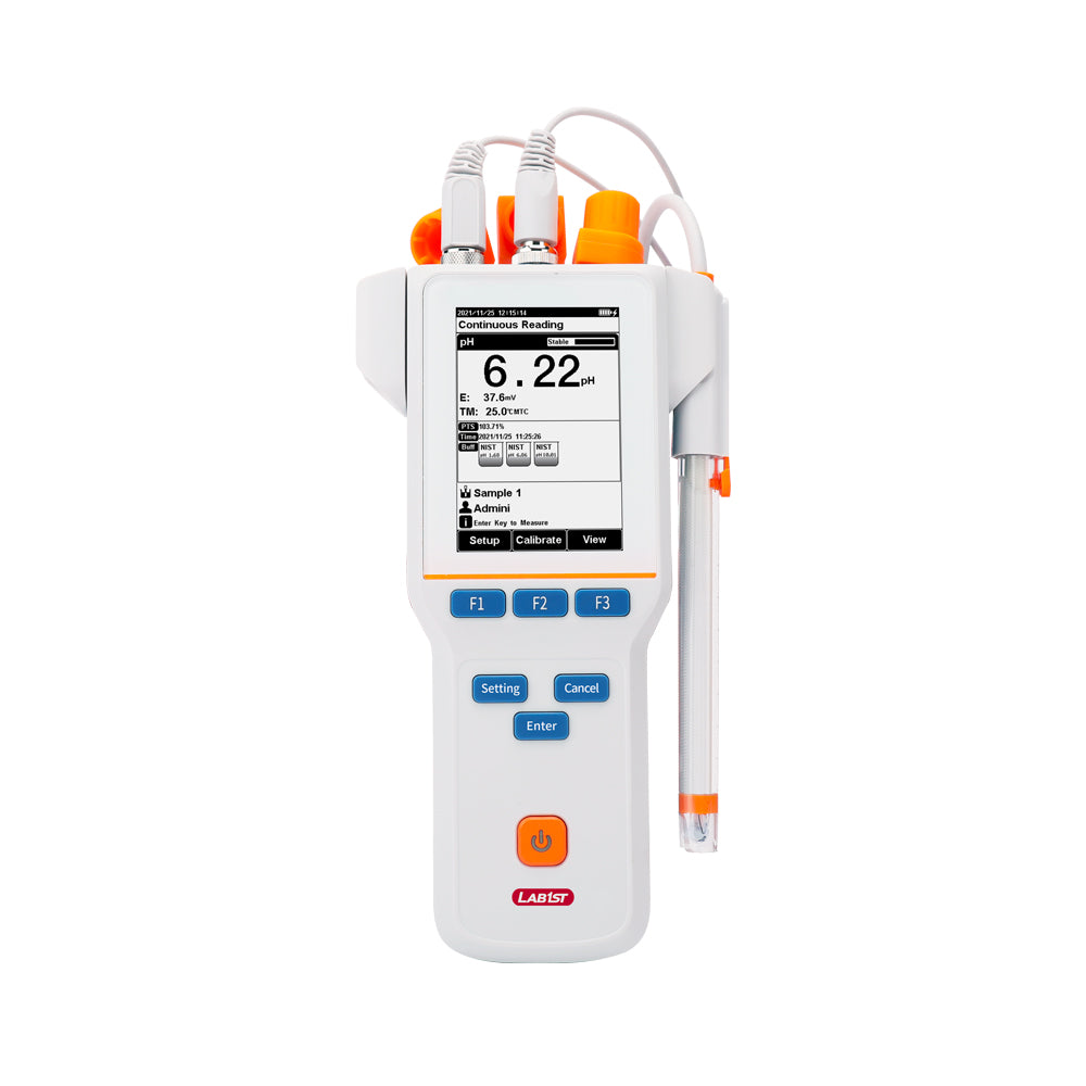 Orp Meter Lab LCD Portable Temperature / PH / ORP Lab pH Meter Kit with GLP Certifie ...