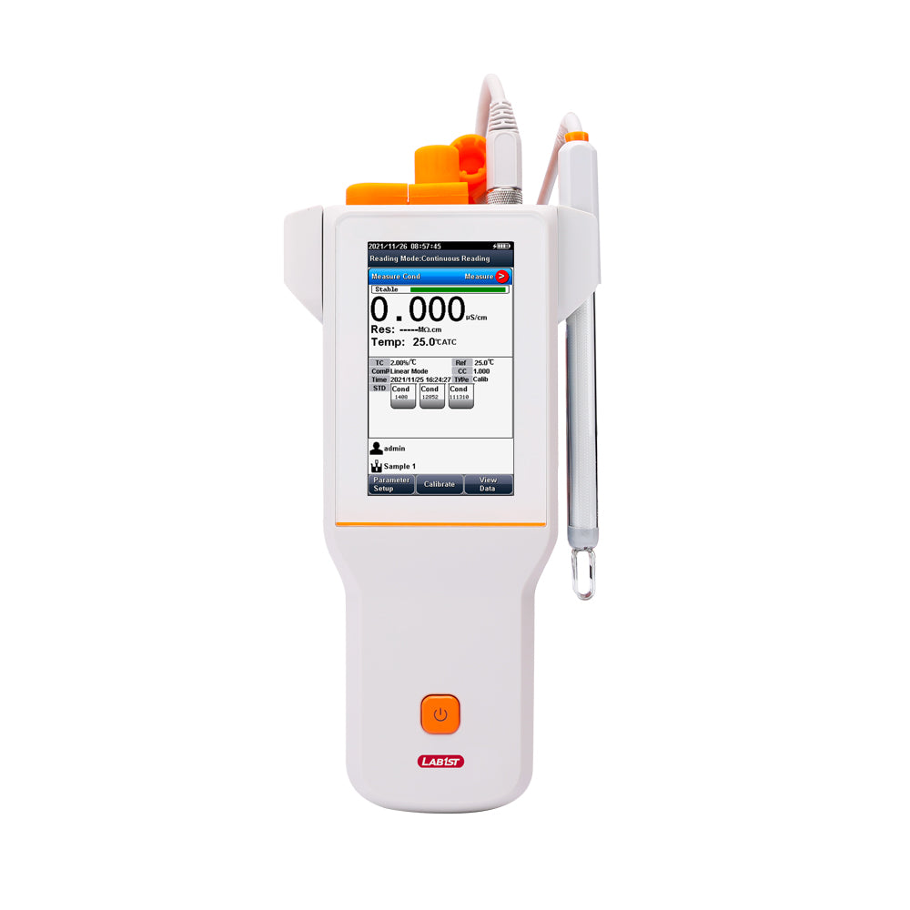 LCD Touchscreen Portable Lab EC / Temperature / pH / TDS / ISE / Resis ...
