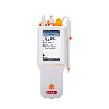 LCD Touchscreen Portable PH / ORP / Temperature Lab pH Meter Kit with GLP Certified E10