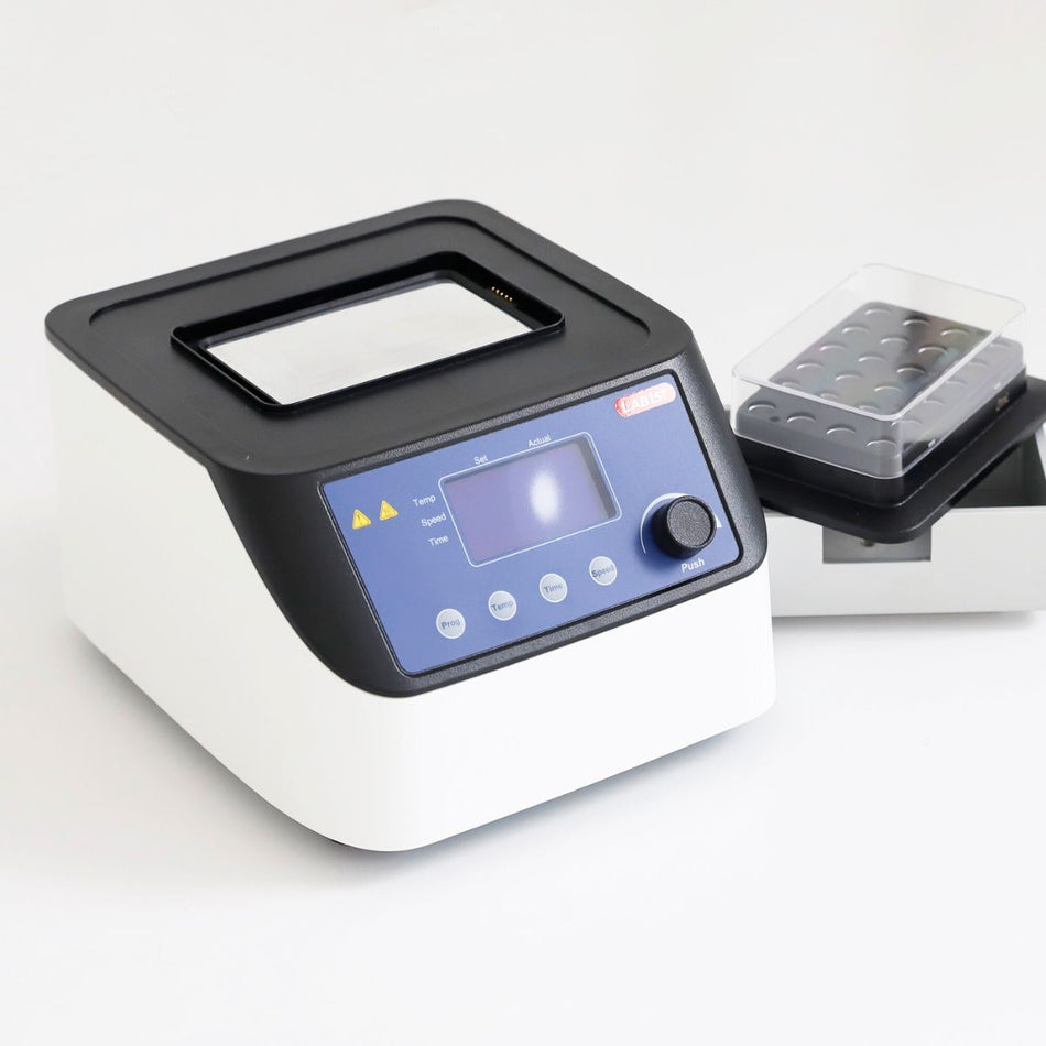 Lab1st LCD Digital Dry Bath Incubator Temperature 15 to 100℃ Fully Programmable with Heating, Cooling & Mixing Function and 1Pcs Heating Block