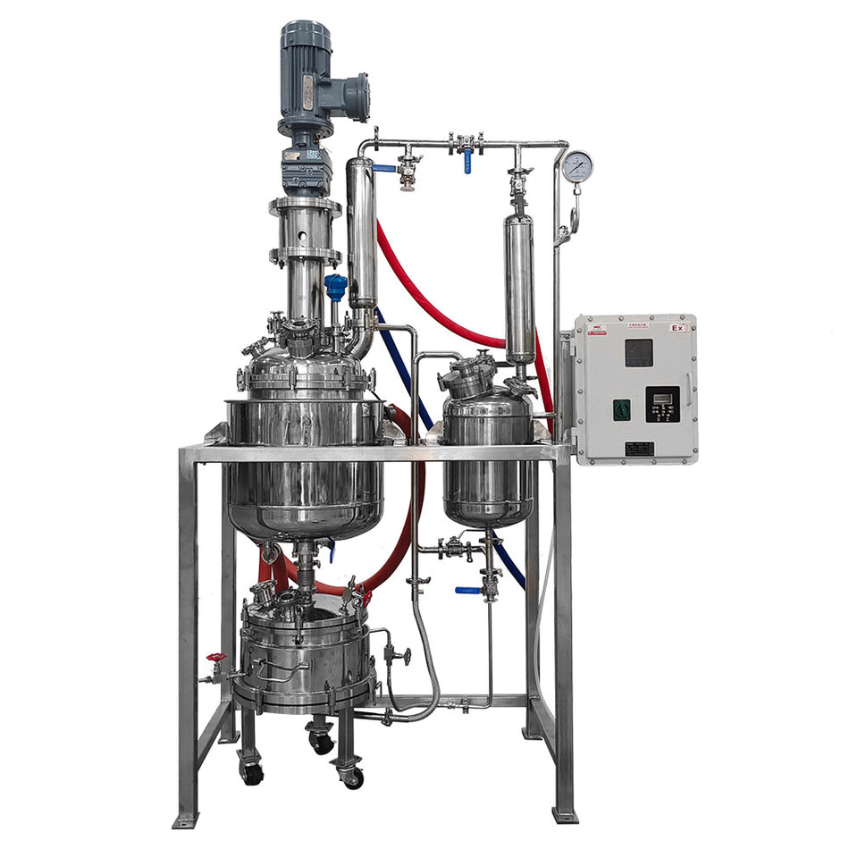 Stainless Steel Jacketed Crystallization Reactor with Explosion Proof Motor