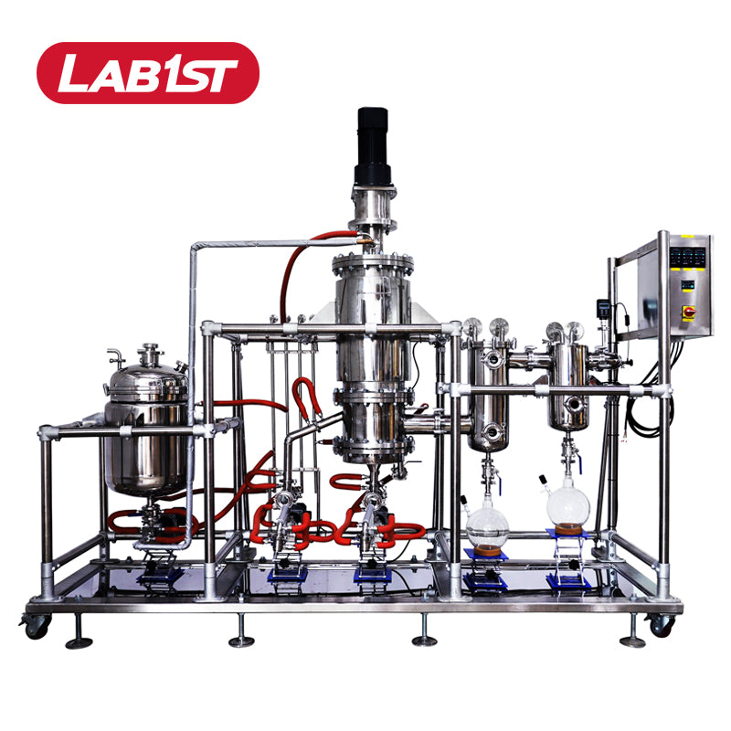 10~50L/h Pilot Scale Stainless Steel Molecular Distillation Single Uni ...