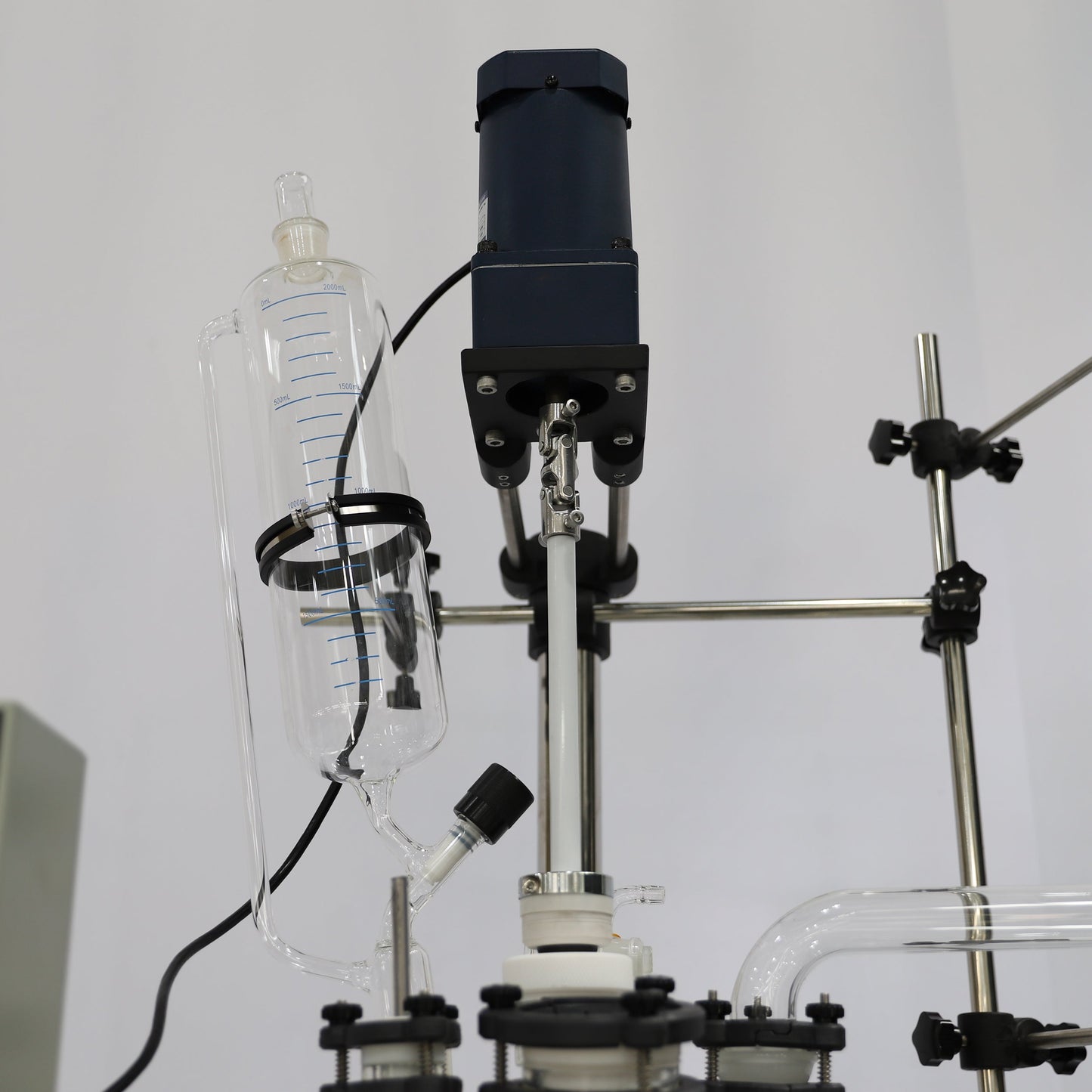 150L Chemical Lab Jacketed Glass Reactor Vessel with Digital Display ...